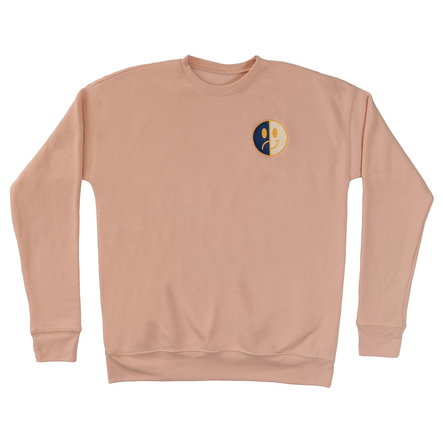 Happy/Sad Peach Sweatshirt